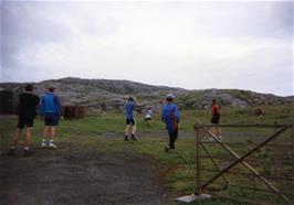 Games outside Stockinish youth hostel just before we left